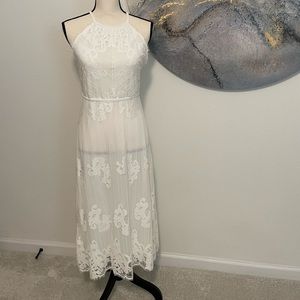 Chelsea & violet white lace dress